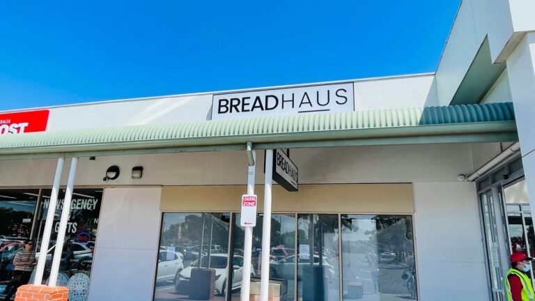 Bread Haus fascia sign on a shopping centre shopfront